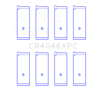 King-Honda-B20b4--B20z2--D16-Series-Zc-16V-(Size-0.25-Oversized)-Coated-Rod-Bearing-Set