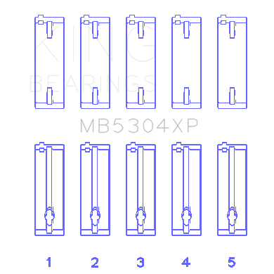 King-Mazda-B6B6-TZmB3B5-(Size-Std)-Main-Bearing-Set