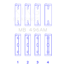Load image into Gallery viewer, King-Mazda-Kl-V6-(Size-Std)-Main-Bearing-Set-Of-4