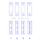 King Engine Bearings MB496AM MAIN BEARING SET For MAZDA KL V6