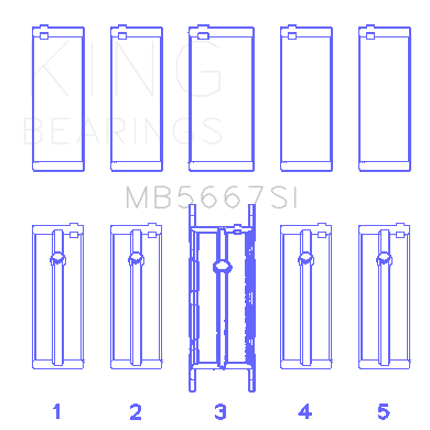 King-Mini-W10b16aW11b16a-(Size-Std)-Silicon-Bi-Metal-Aluminum-Main-Bearing-Set
