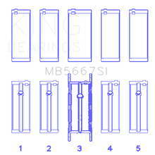 Load image into Gallery viewer, King-Mini-W10b16aW11b16a-(Size-Std)-Silicon-Bi-Metal-Aluminum-Main-Bearing-Set