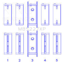Load image into Gallery viewer, King-Mitsubishi-4G634G64-6-Bolt-1St-Gen-Dsm-(Size-Stdx)-Performance-Main-Bearing-Set