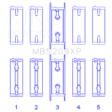 Load image into Gallery viewer, King-Mitsubishi-4G634G64-7-Bolt-2Nd-Gen-Dsm-And-Evo-I-Iv-(Size-0.25Mm)-Performance-Main-Bearing-Set