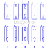 King Engine Bearings MB5209XP0.25 MAIN BEARING SET For MITSUBISHI 4G63, 4G64 EVO I-IV, 1992->