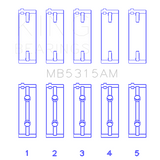 King Engine Bearings MB5315AM0.25 MAIN BEARING SET For MITSUBISHI 4G63, 4G64