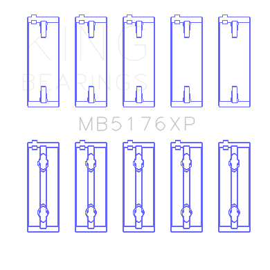 King-Mitsubishi-4G914G924G93-16V-(Size-Std)-Xp---Series-Performance-Main-Bearing-Set