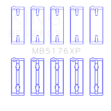 King Engine Bearings MB5176XP MAIN BEARING SET For MITSUBISHI 4G91, 4G92, 4G93 16V