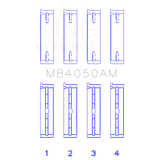 King Engine Bearings MB4050AM MAIN BEARING SET For MITSUBISHI 6G74