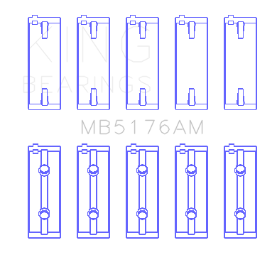 King-Mitsuishi-4G93-Sohc-(Size-Std)-Main-Bearing-Set