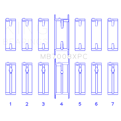 King-Nissan-2.5L-Rb25det-24V-(Size-Stdx)-Coated-Performance-Main-Bearing-Set