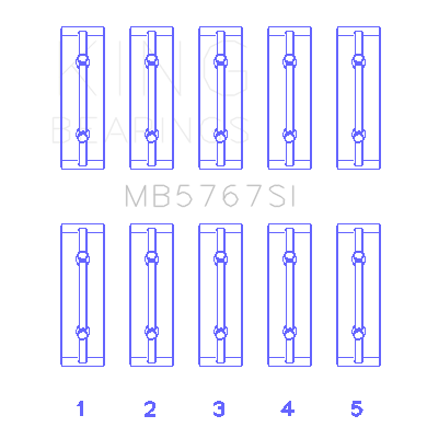 King-Nissan-Hr1516De-(Size-Std)-Main-Bearing-Set