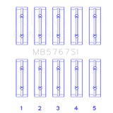King Engine Bearings MB5767SI MAIN BEARING SET For NISSAN HR15/16DE