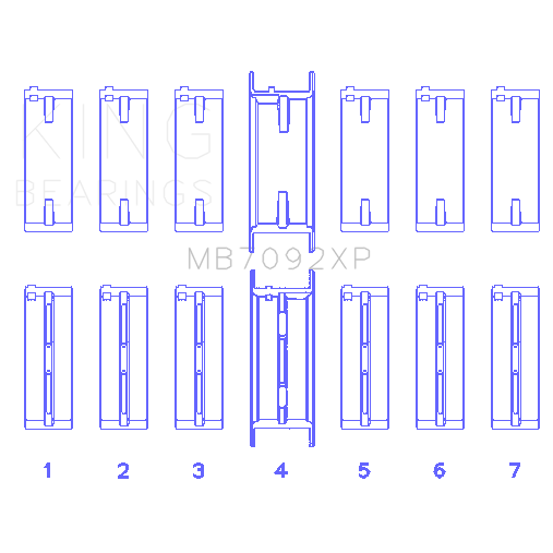 King-Nissan-Rb26dett-(Size-0.25)-Performance-Main-Bearing-Set