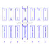 King Engine Bearings MB7092XP MAIN BEARING SET For NISSAN RB26DETT, 24V