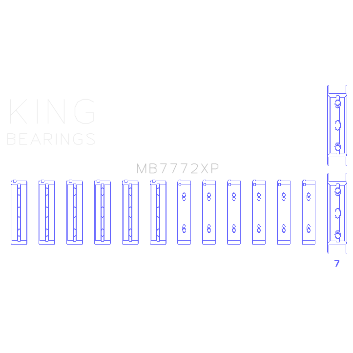 King-Subaru-Ez30Ez30d-(Size-.025-Oversized)-Performance-Main-Bearing-Set