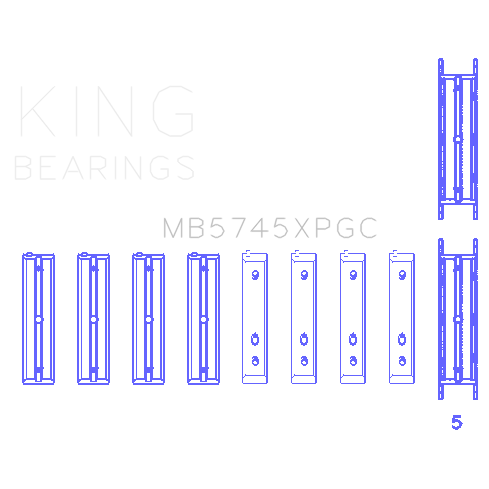 King-Subaru-Fa20Toyota-4U-Gse-(Size-.026)-Pmaxkote-Performance-Main-Bearing-Set