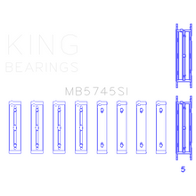 Load image into Gallery viewer, King-Subaru-FaFb-(Size-0.25-Oversized)-Main-Bearing-Set