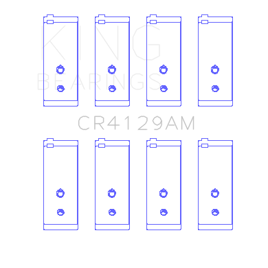 King-Toyota-18R21R-(Size-.5)-Connecting-Rod-Bearing-Set
