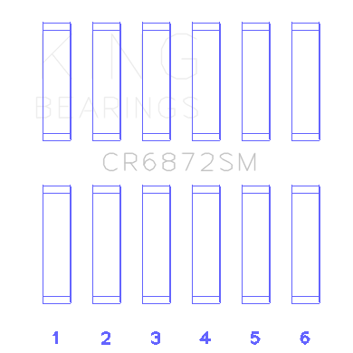 King-Toyota-1Gr-Fe-(Size-.25Mm)-Connecting-Rod-Bearing-Set