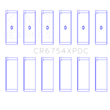 Load image into Gallery viewer, King-Toyota-2Jzge-2Jzgte-24V-(Size-Stdx---Predoweled-For-Alum-Rods)-Coated-Perf-Rod-Bearing-Set
