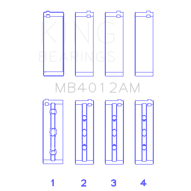 King-Toyota-5Vzfe-Crankshaft-Main-Bearing-Set