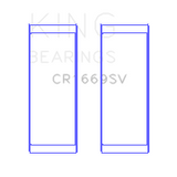 King Engine Bearings CR1669SV CONNECTING ROD BEARING SET For VW AZV, CFAC,AWX SPUTTER