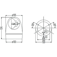Load image into Gallery viewer, Kl-Rotafix-Amber-Rotating-Beacon-Fixed-24V