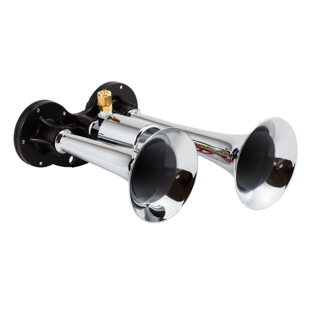 Kleinn-Chrome-Dual-Horn-6.5In5In---Chrome-Plated-Zinc-Alloy