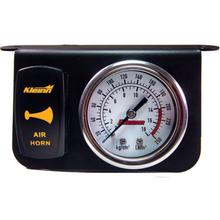 Load image into Gallery viewer, Kleinn-Panel-Mounted-160-Psi-Gauge-W-An-Illuminated-Amber-Momentary-Rocker-Switch