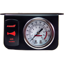 Load image into Gallery viewer, Kleinn-Panel-Mounted-160-Psi-Gauge-W-An-Illuminated-Red-Momentary-Rocker-Switch