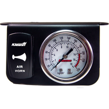 Load image into Gallery viewer, Kleinn-Panel-Mounted-160-Psi-Gauge-W-An-Illuminated-White-Momentary-Rocker-Switch
