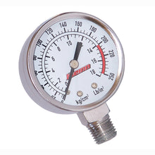 Load image into Gallery viewer, Kleinn-Stem-Mount-Analog-Chrome-Plated-Air-Gauge-0-250-Psi---14In-M-Npt-Inlet