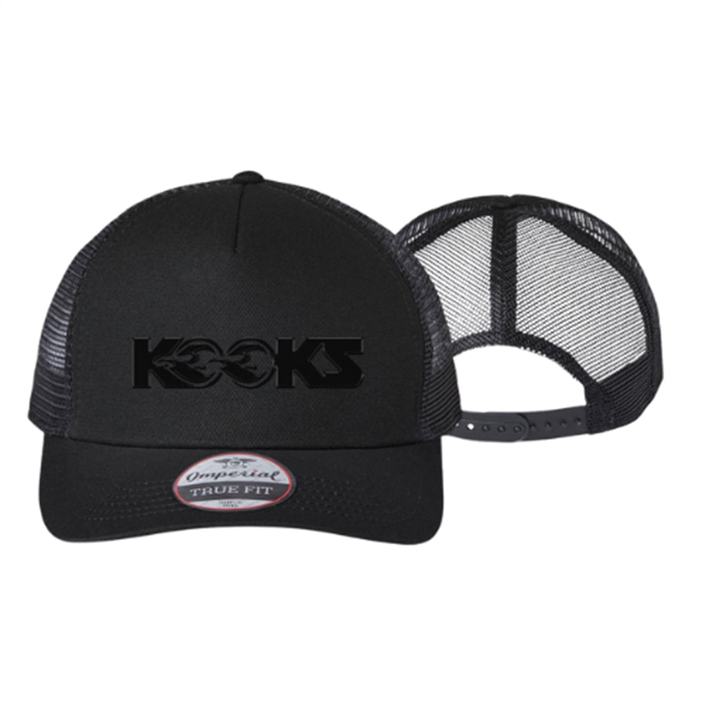 Kooks Custom Headers HT-100611 KOOKS Logo Hat-Black on Black Snapback