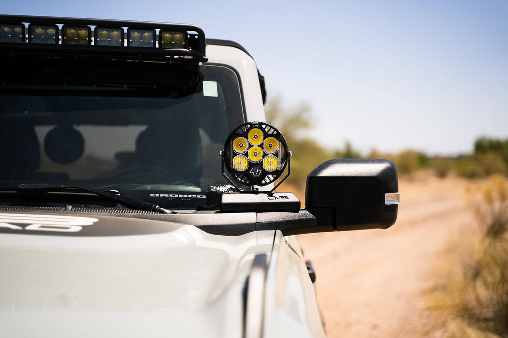 DV8 Offroad LBBR-02 2021-22 Ford Bronco A-Pillar Pod Light Mounts? for Select Ford Bronco