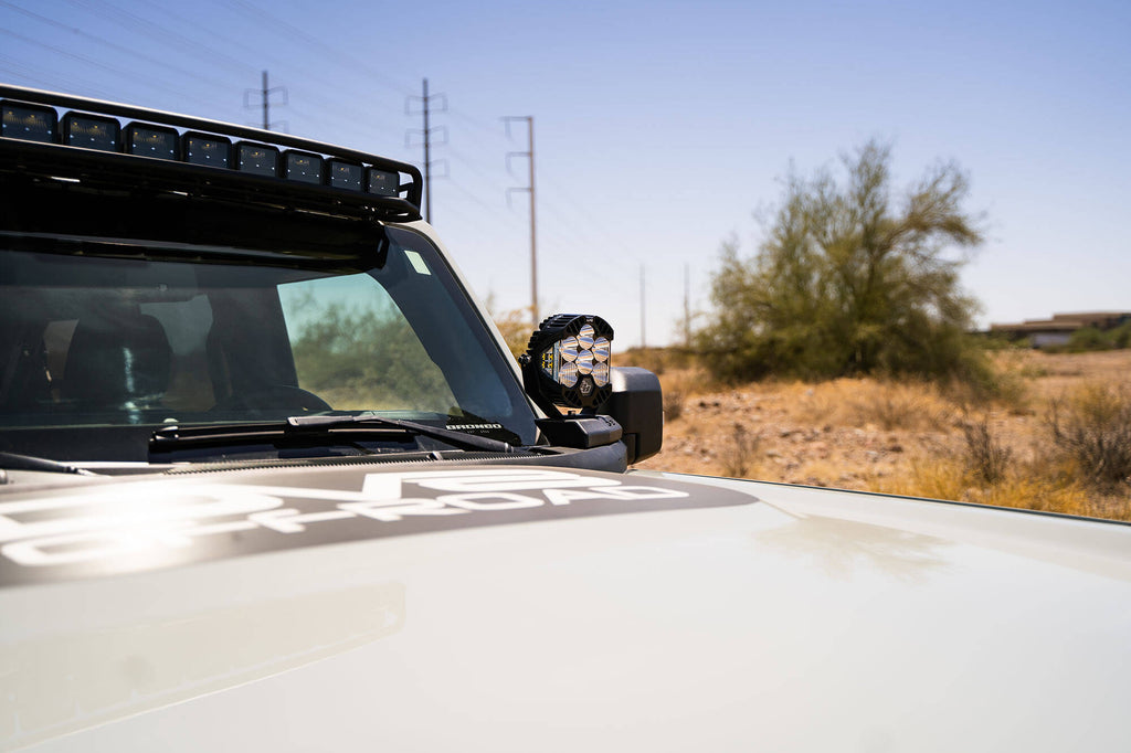 DV8 Offroad LBBR-02 2021-22 Ford Bronco A-Pillar Pod Light Mounts? for Select Ford Bronco