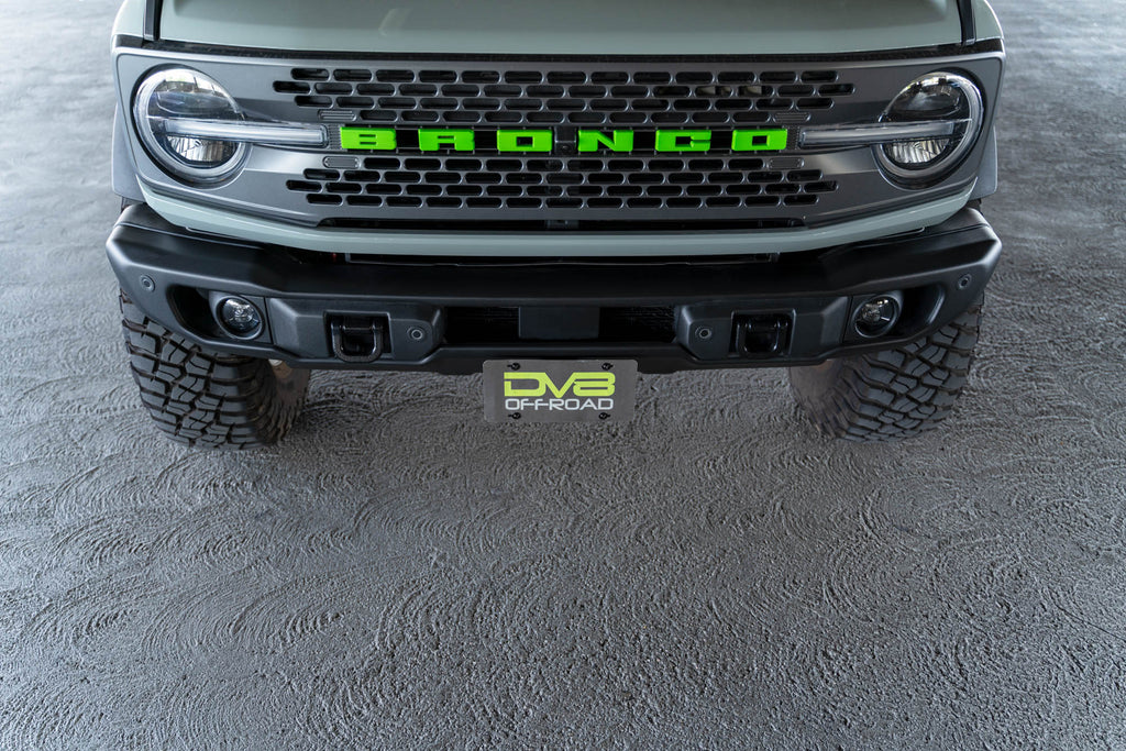 DV8 Offroad LPBR-04 Ford Bronco Capable Bumper Front License Plate Mount