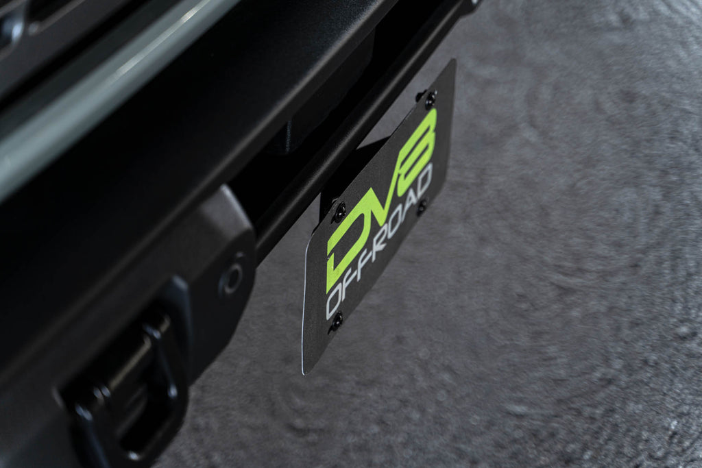 DV8 Offroad LPBR-04 Ford Bronco Capable Bumper Front License Plate Mount