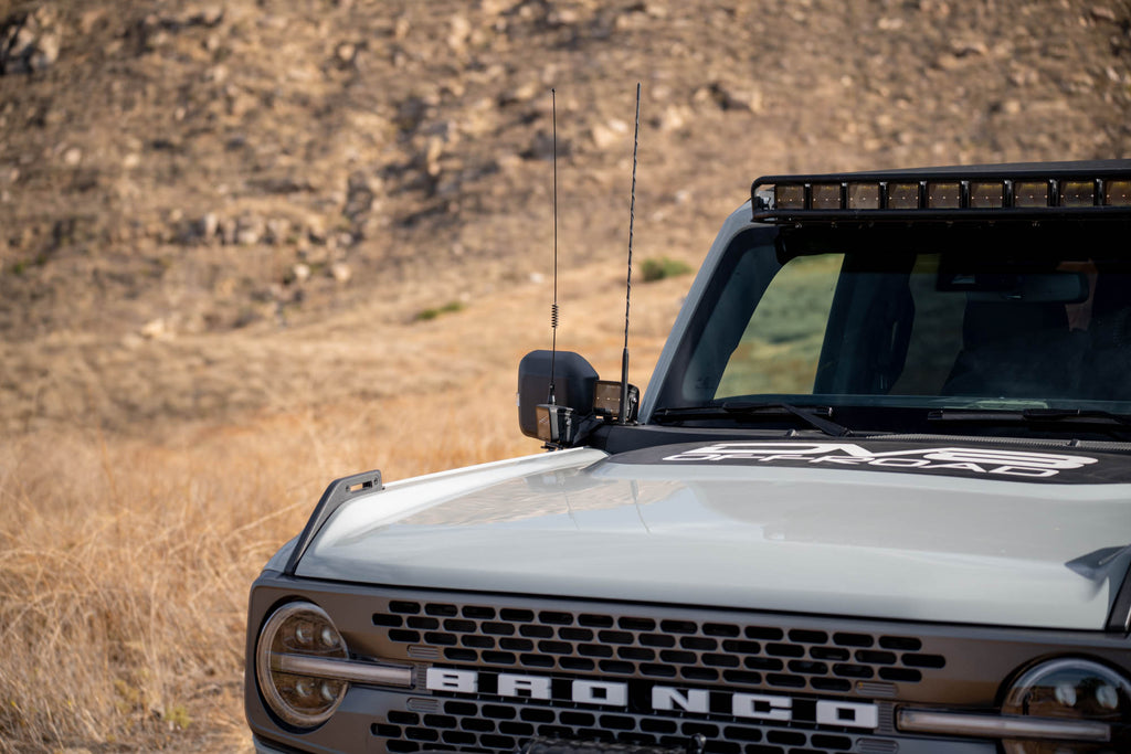 DV8 Offroad LBBR-08 Ford Bronco A-Pillar Dual Light Pod Drop Mounts