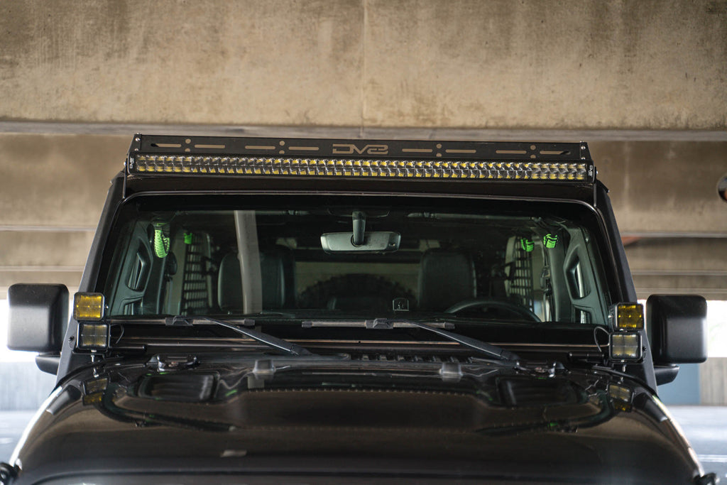 DV8 Offroad LBJL-11 Jeep Wrangler JL & Gladiator JT A-Pillar Dual Light Pod Mounts