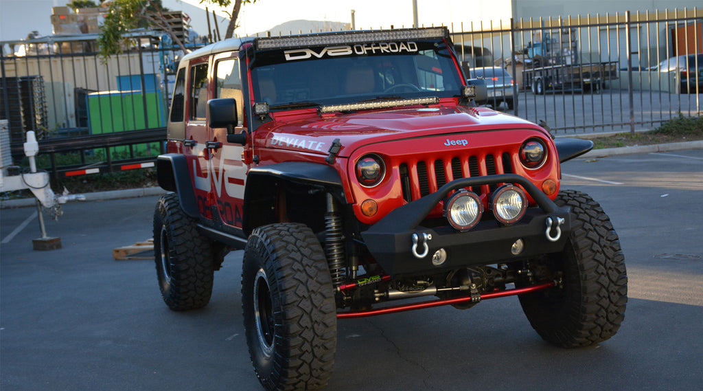 DV8 Offroad LBSRTB-05 Full A-Pillar Light Mount for Select Jeep Wrangler, Jeep Wrangler JK