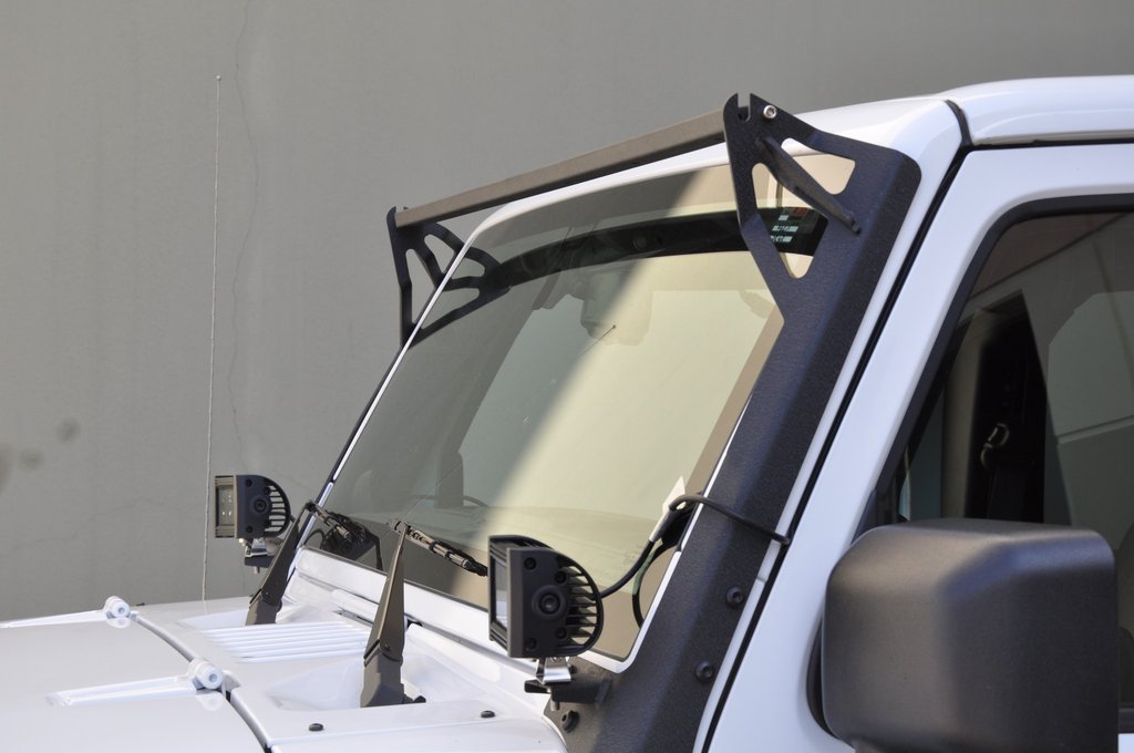DV8 Offroad LBSRTB-05 Full A-Pillar Light Mount for Select Jeep Wrangler, Jeep Wrangler JK