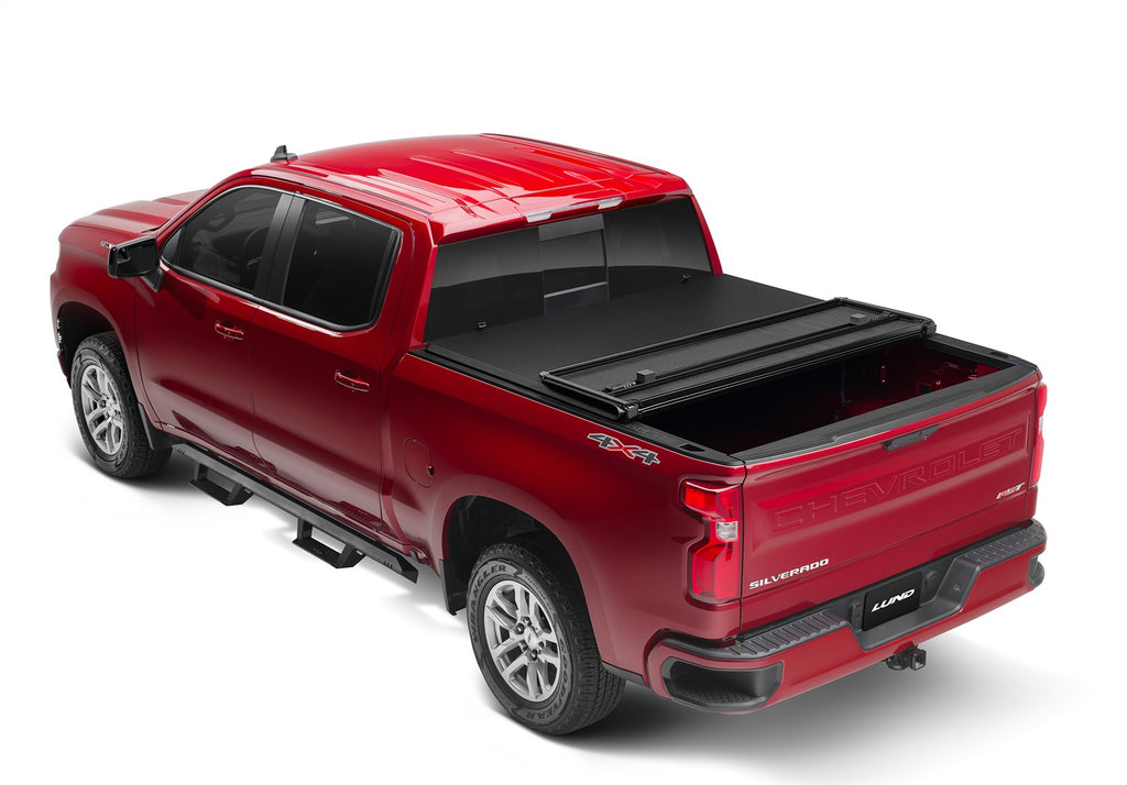 Lund 969158 Lund Hard Fold Tonneau for Select Chevrolet Silverado 1500, Chevrolet Silverado LD, Chevrolet Silverado HD, GMC Sierra 1500, GMC Sierra Limited, GMC Sierra HD