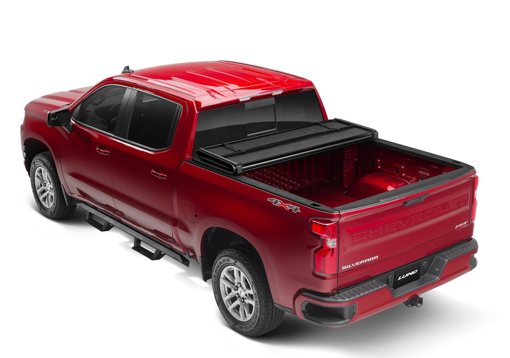 Lund 969158 Lund Hard Fold Tonneau for Select Chevrolet Silverado 1500, Chevrolet Silverado LD, Chevrolet Silverado HD, GMC Sierra 1500, GMC Sierra Limited, GMC Sierra HD