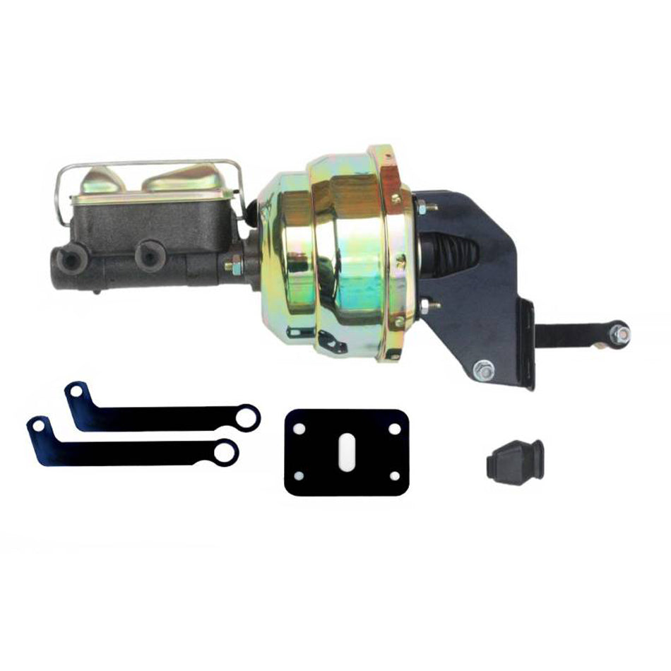 LEED BRAKES A84 8in Brake Booster Zinc 1in Bore Master Cylinder