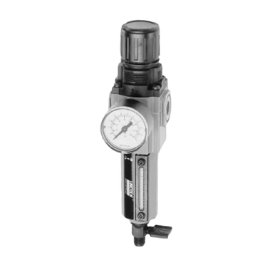 Lincoln Industrial 602134 Filter -Regulator Assy, 1/4 NPTF Connections, 250 psi Max Input, 5 to 125 psi Output, Manual Drain