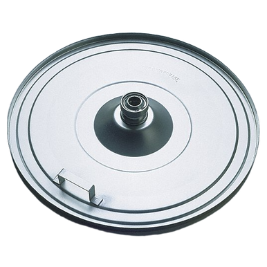 Lincoln Industrial 83366 Deluxe Pressed Steel Follower Plate, 1 Inch Center Bore, 400# Refinery Drum application
