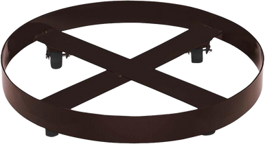 Lincoln Industrial 84377 Band Style Drum Dolly for 400 lbs./55 Gallon Refinery Containers, Black