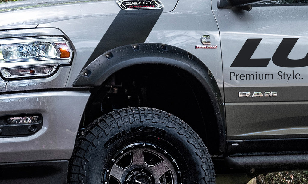 Lund RX137TA Rivet Style Fender Flare Set for Select Ram 2500, Ram
