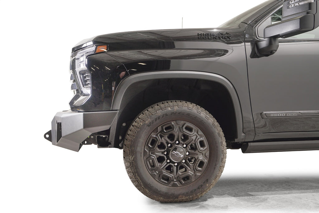 Fab Fours CH24-A6151-B Premium Winch Front Bumper for Select Chevrolet Silverado HD, Chevrolet Silverado HD